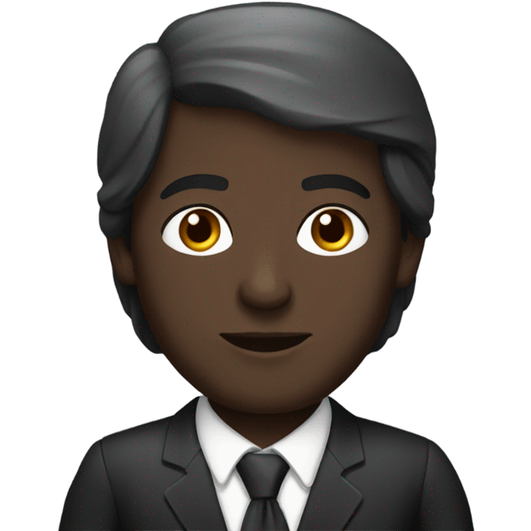 turkish lawyer, dark skin emoji