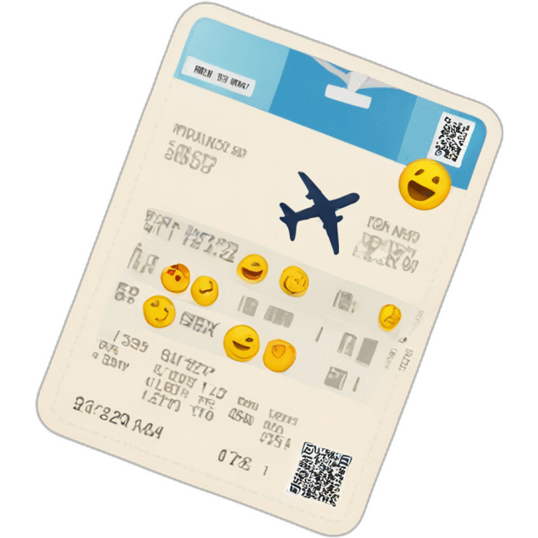 boarding pass emoji