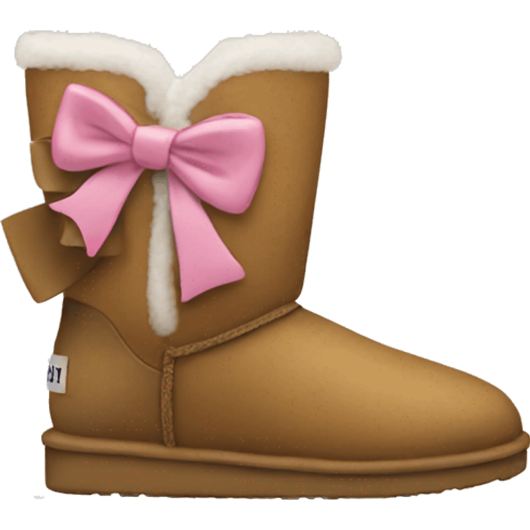 Uggs with a bow emoji