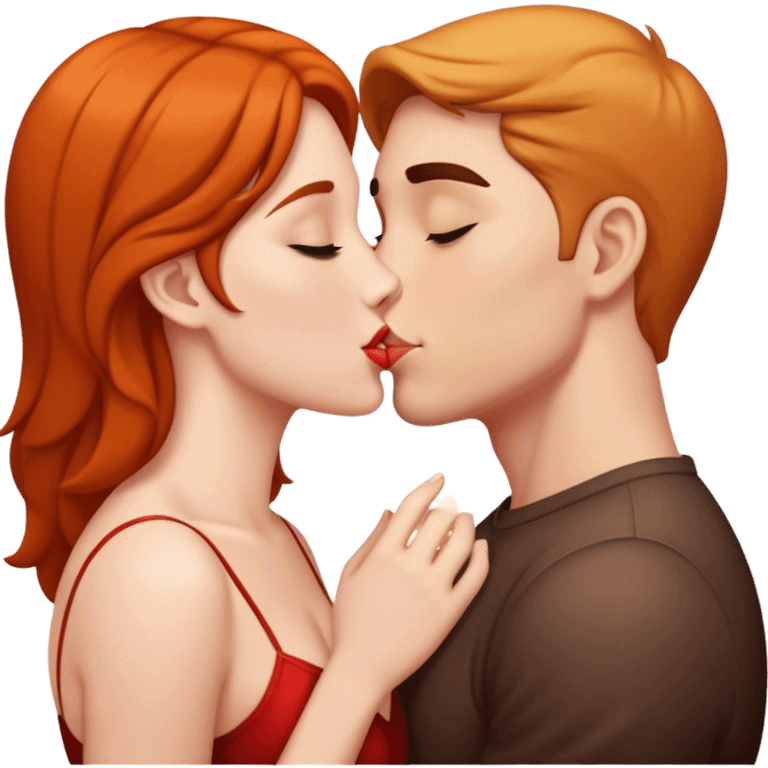 Couple kissing emoji