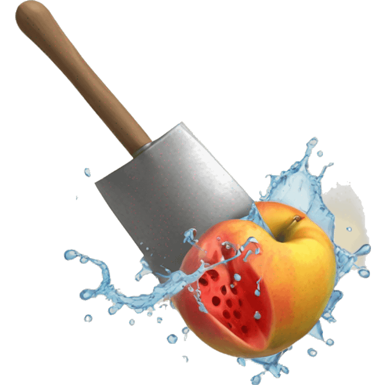 medieval tool splashing fruit emoji