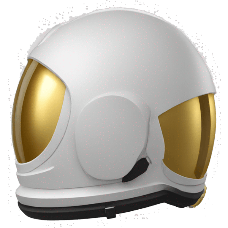 astronaut helmet only with gold visor emoji