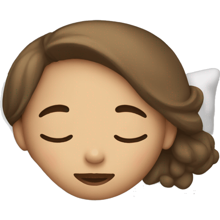 Girl asleep emoji