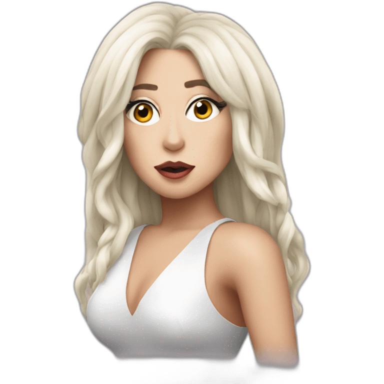 Lady gaga qui chante  emoji