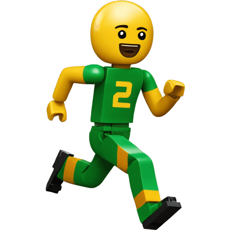 A lego man running with ball emoji