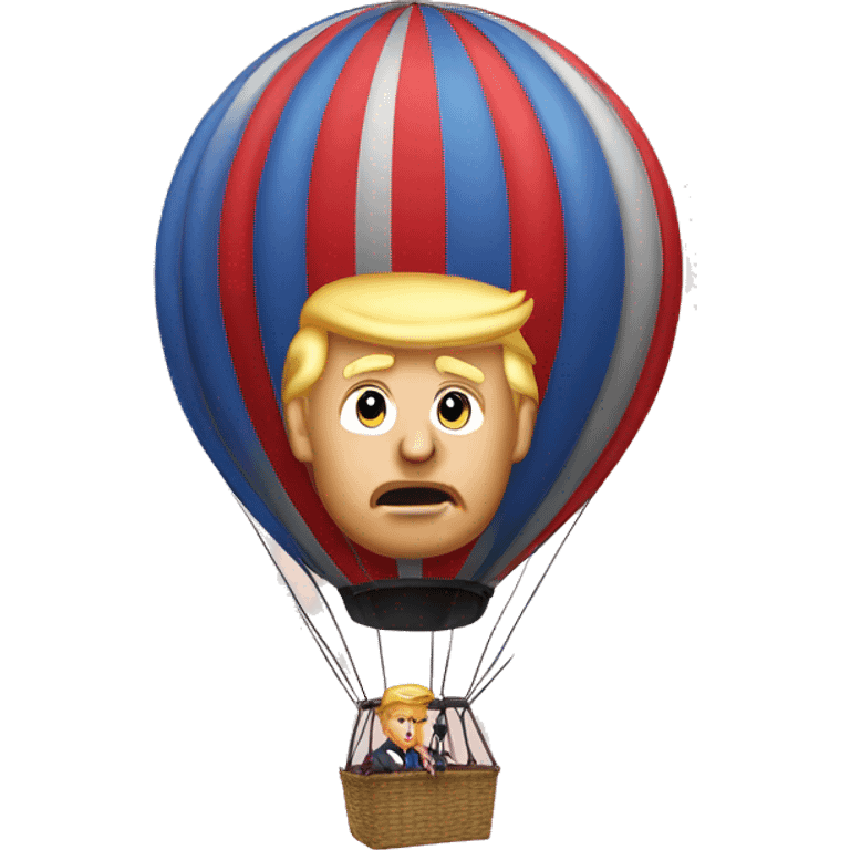 Donald trump in a hot air balloon  emoji