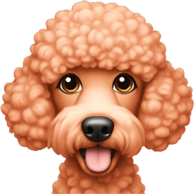 Peach poodle emoji