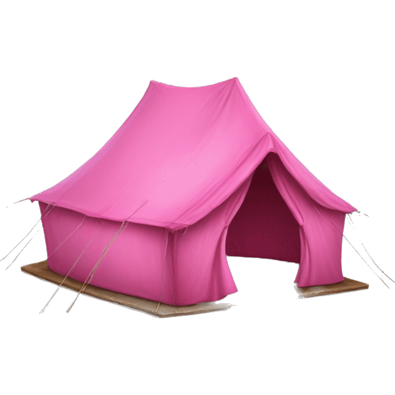 Pink tent realistic  emoji