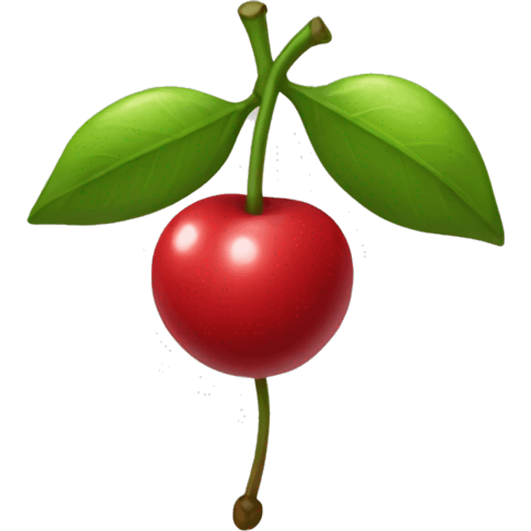 Cherrys with a bow on the stem emoji