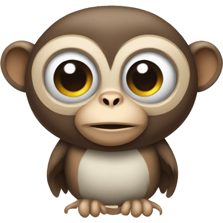 Monkey and owl emoji