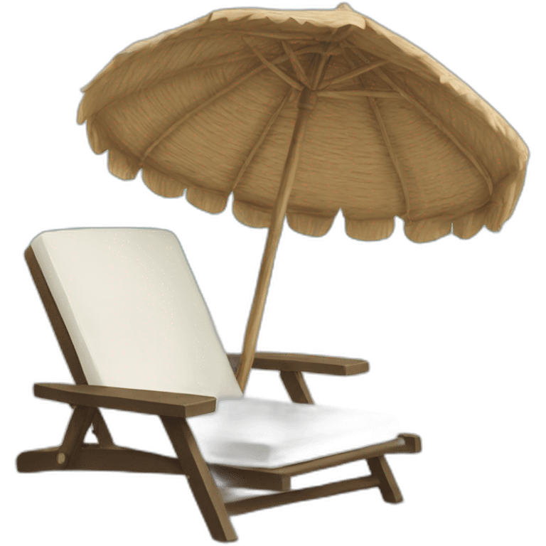 Beach chair emoji