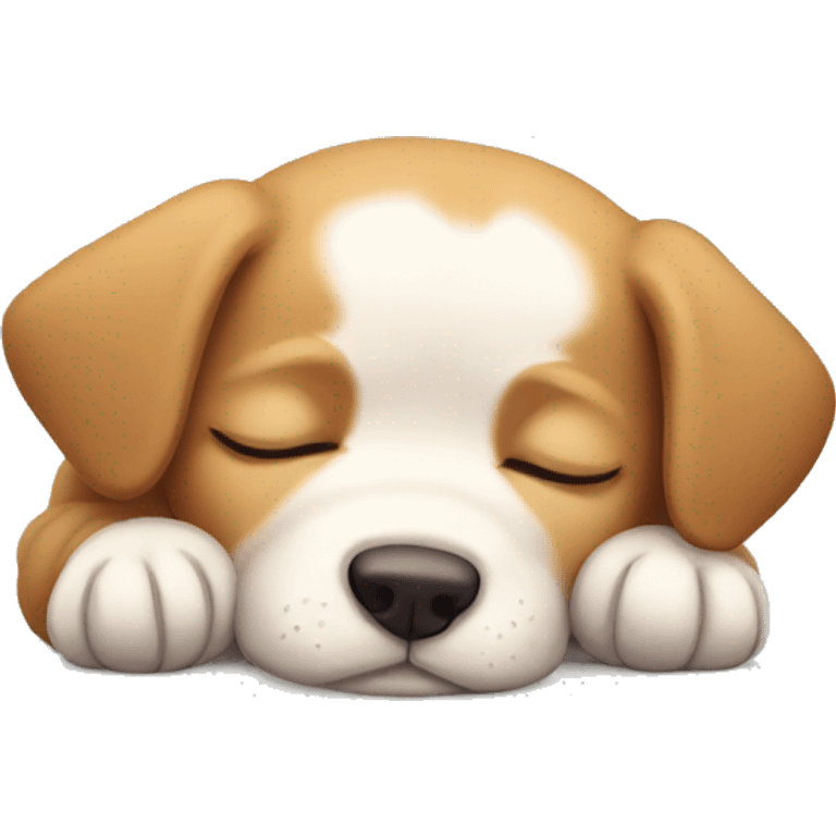 puppy sleeping emoji