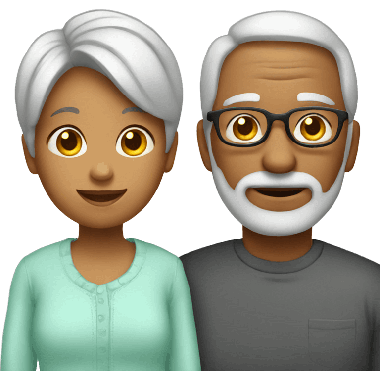 grandparents and grandchild emoji