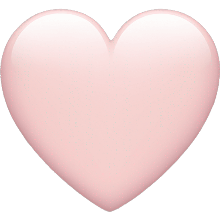 Pale pink iphone heart emoji