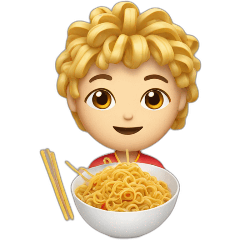 Chinese with noodles emoji