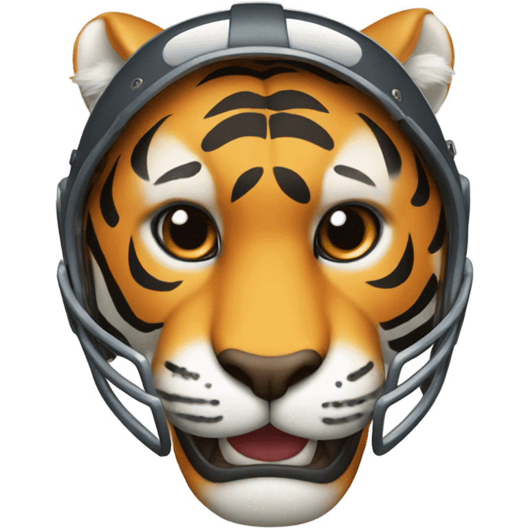 Tiger with football helmet and thumbs up emoji