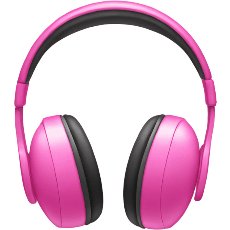 pink headphones emoji