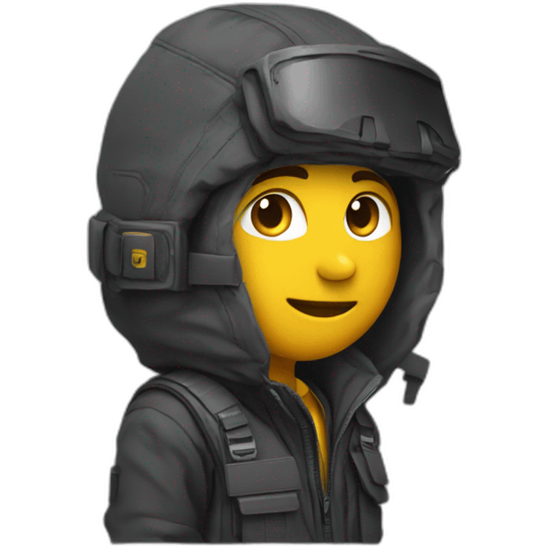 Un gars en techwear emoji