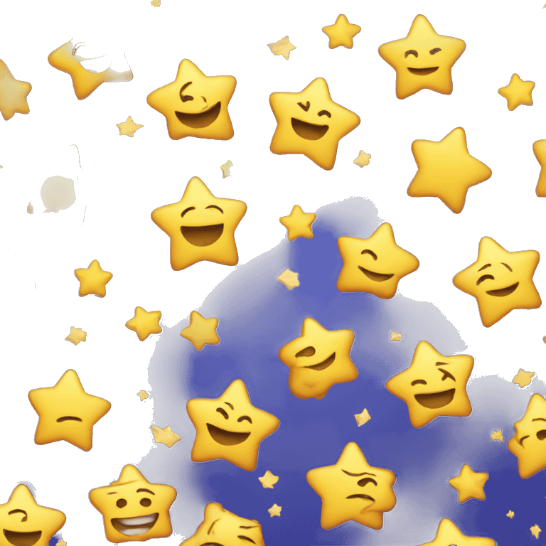 Stars and moon emoji