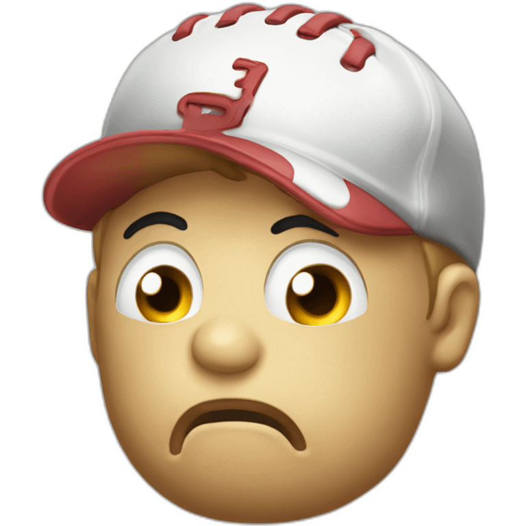 Deflated baseba emoji