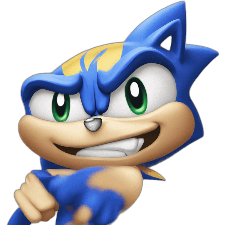 Sonic the hedgehog angry emoji