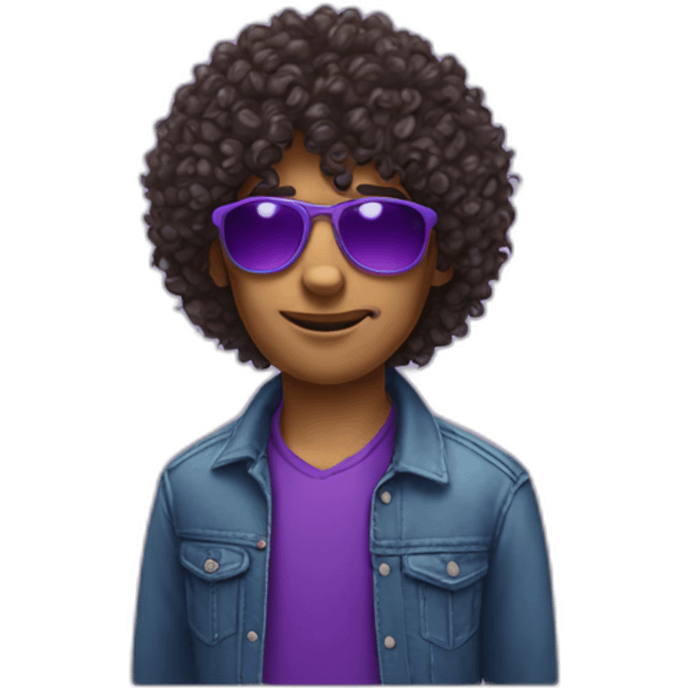 curly-hair-purple-cool-guy-round-star-sunglasses emoji