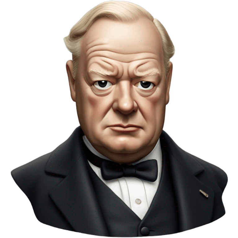 photorealistic Winston Churchill emoji