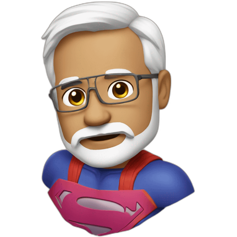 Modi super man emoji