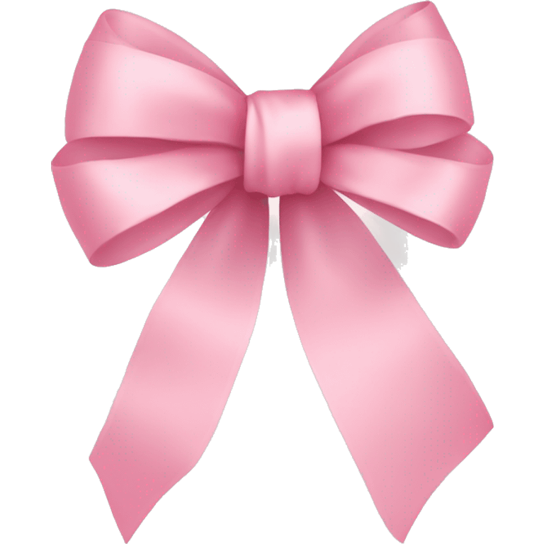 light pink ribbon bow emoji