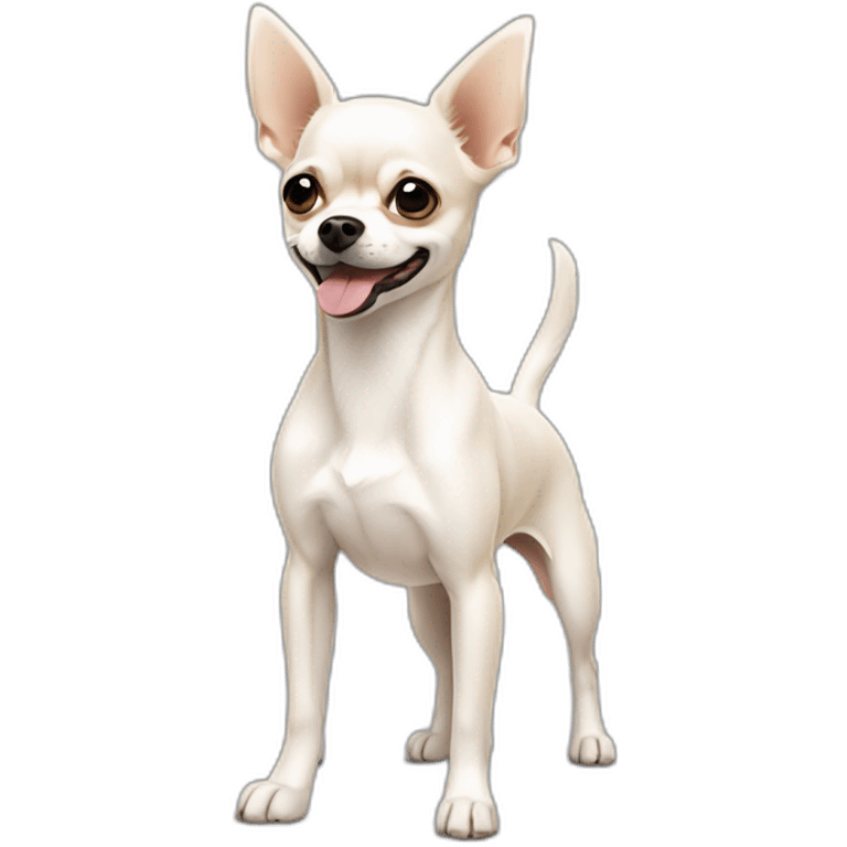 perro Chihuahua y perro maltés blanco emoji