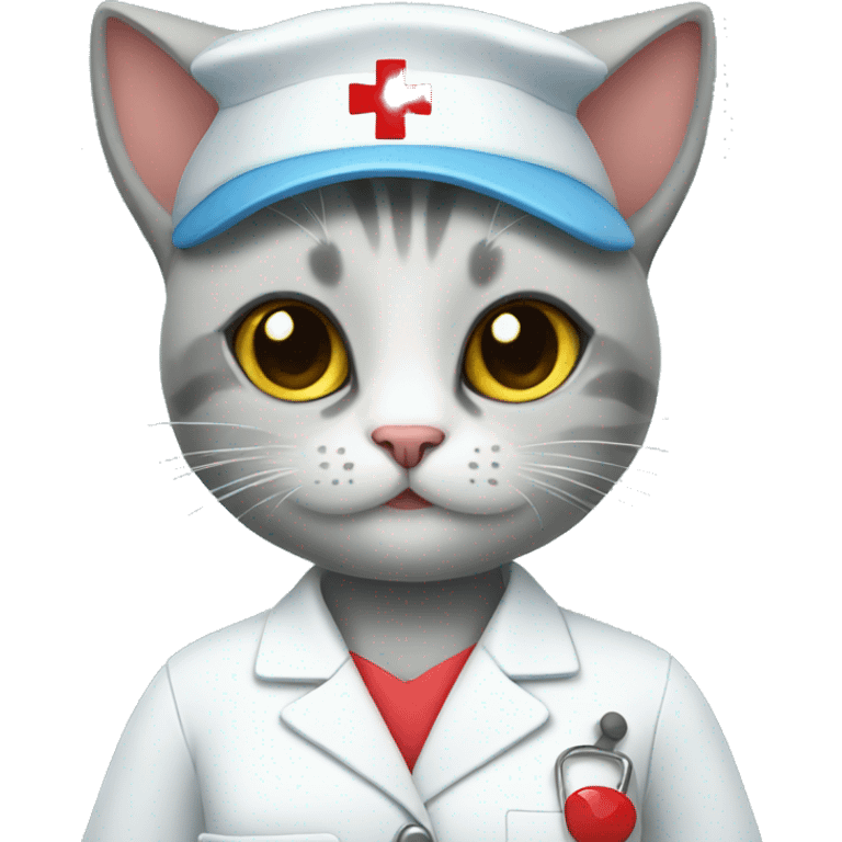 nurse cat emoji