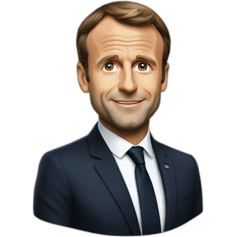 Président Emmanuel Macron emoji