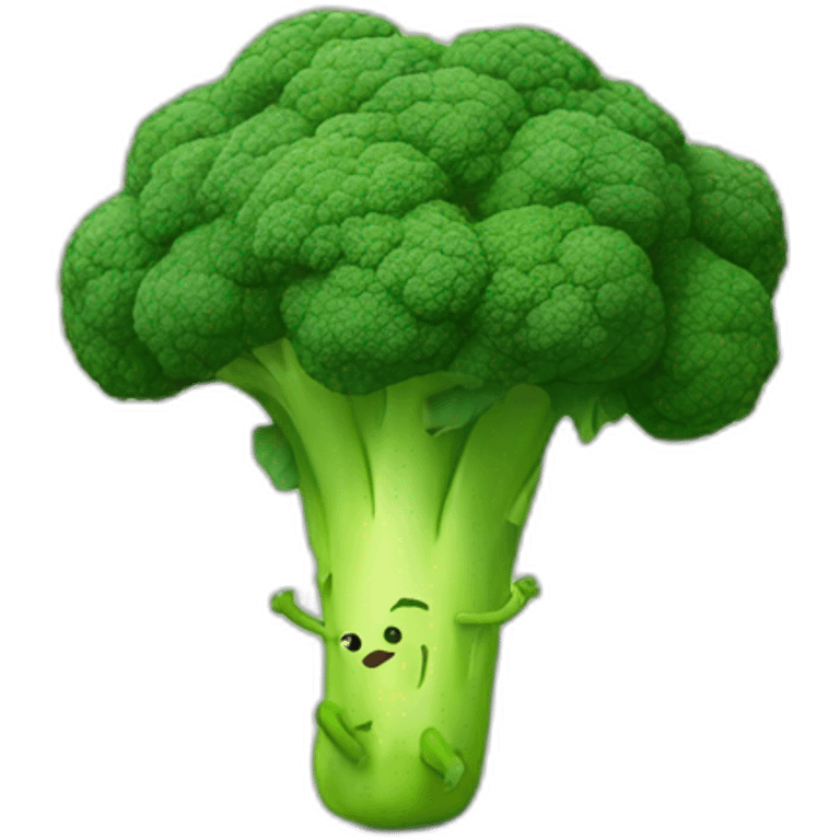 Broccoli running legs emoji