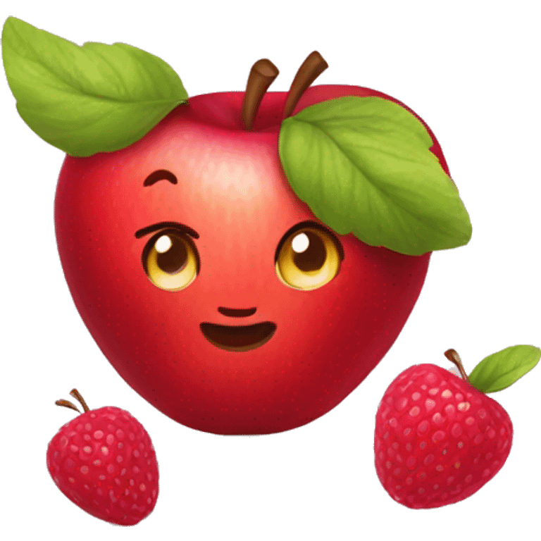 apple reaspberry emoji emoji