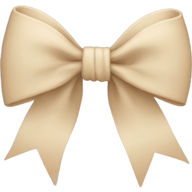 Bow beige  emoji