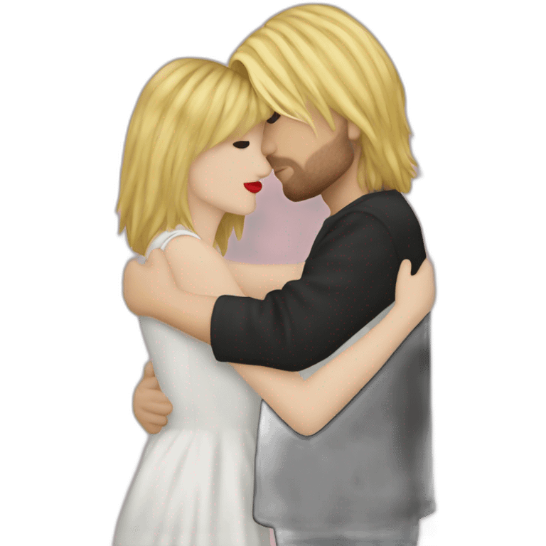 Courtney love hugging Kurt cobain emoji