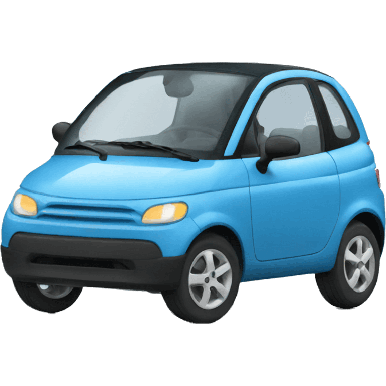 micro car blue profile emoji