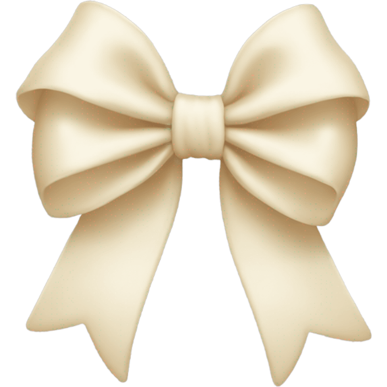 Cream bow  emoji