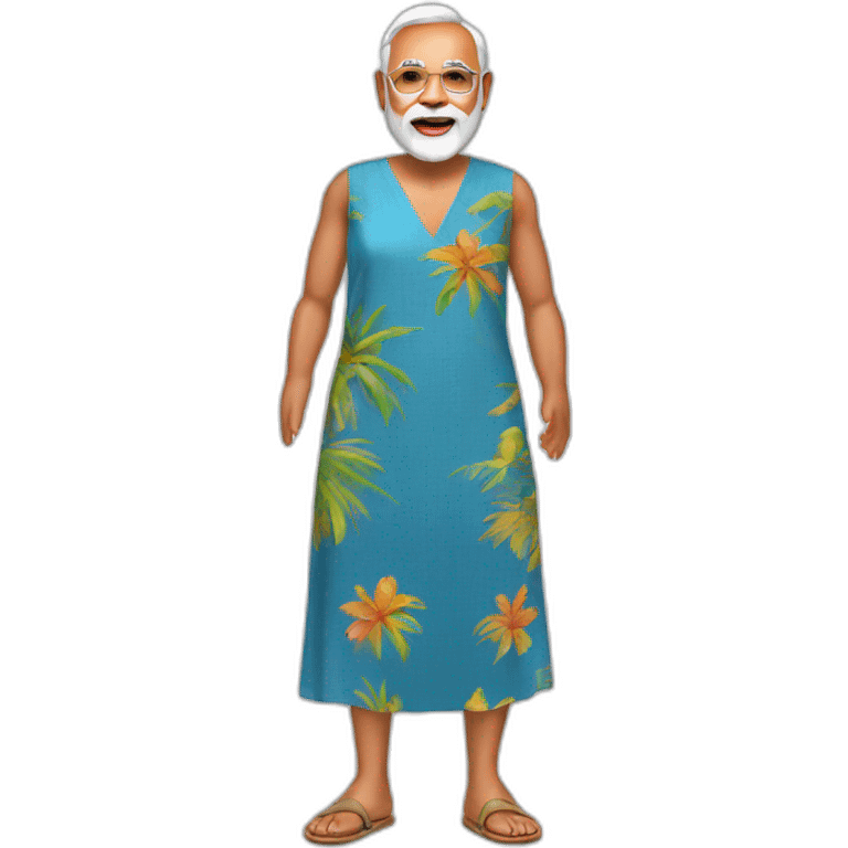 Narendra modi beach dress emoji