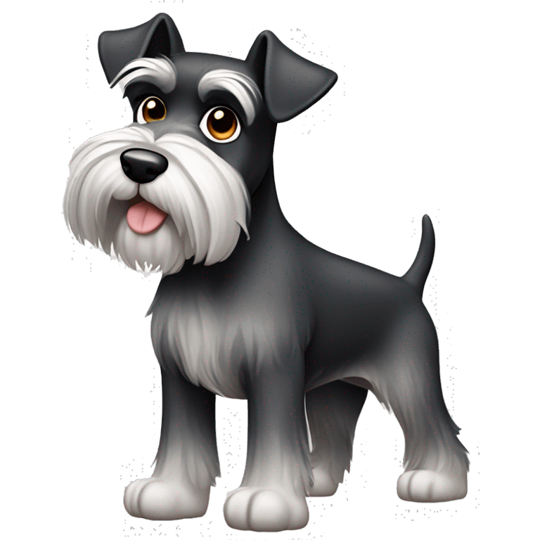 schnauzer full body emoji