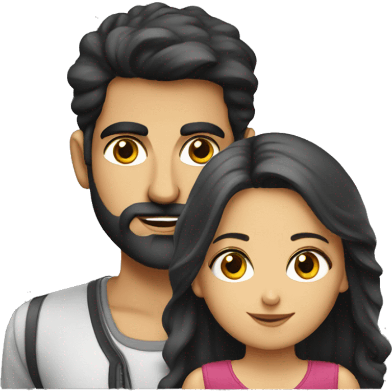 Persian boyfriend with German Girlfriend  emoji