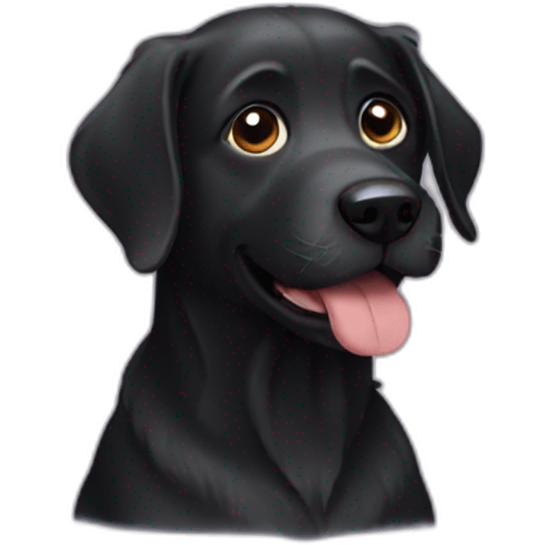 Black dog emoji