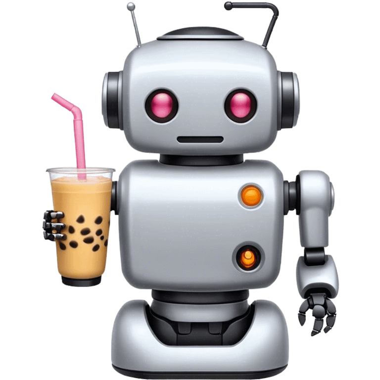 Boba tea robot 3 emoji