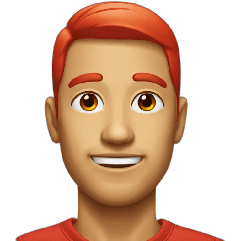 red mark on face emoji emoji