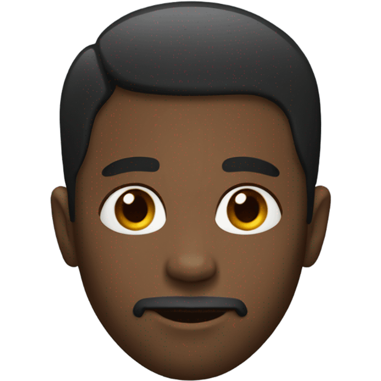 black man with short hair and a small beard emoji