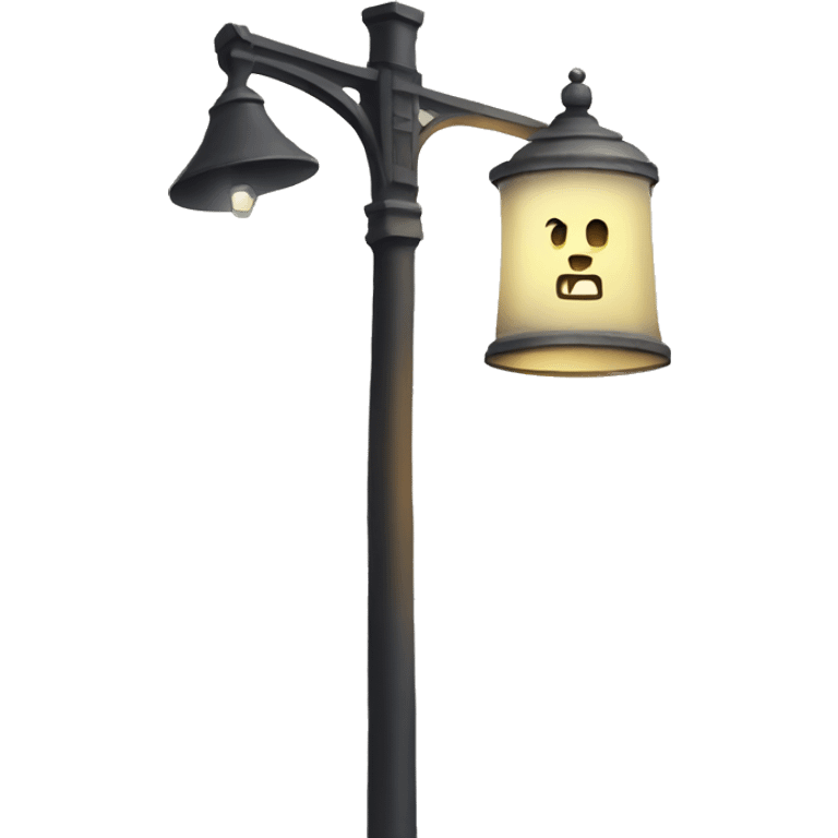 A lamppost in an axe emoji