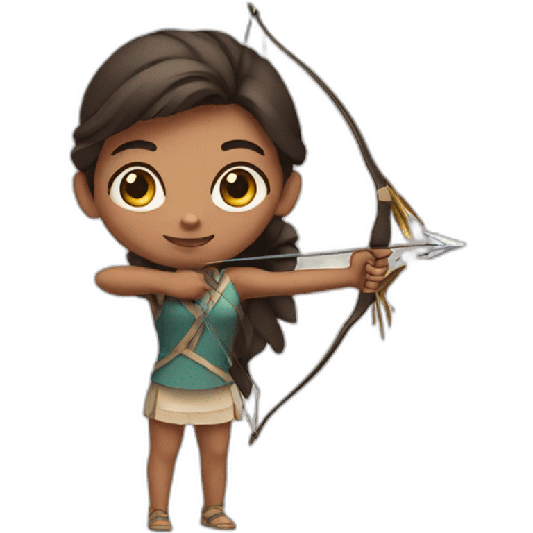 Girl with bow and arrow  emoji