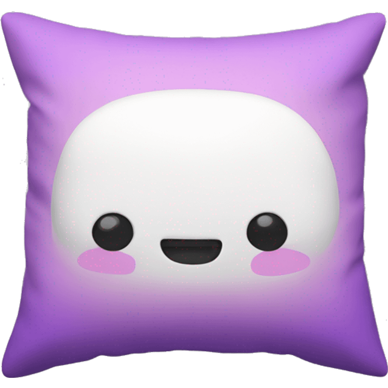 pink and purple and white pillow emoji