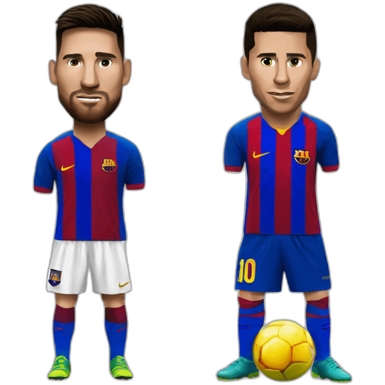 Messi contre ronaldo emoji