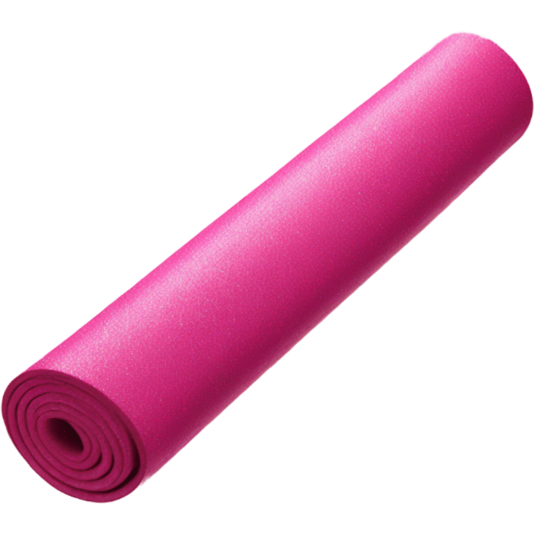 Pink yoga mat with glitter  emoji